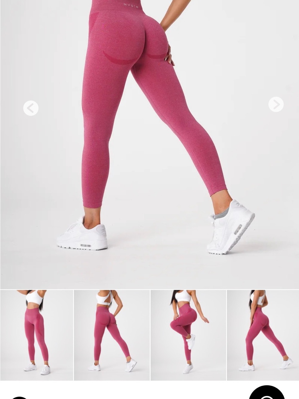 Nvgtn Crimson Contour Seamless Leggings small